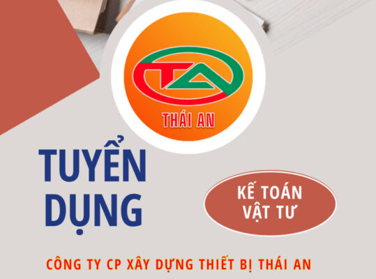 TUYỂN DỤNG KẾ TOÁN VẬT TƯ
